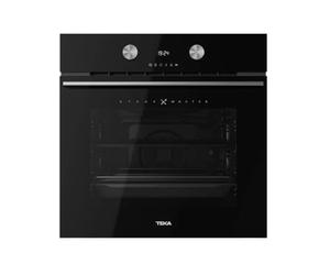 Teka SteakMaster Lite Four multifonction de 59,5 cm, avec SteakGrill, multifonction SurroundTemp, 12 fonctions de cuisson, 20 programmes automatiques, avec grille en fonte, noir