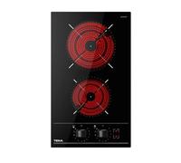 TEKA - TBC32000XFLBK - Table de cuisson vitrocéramique - 2 zones - 3000 Watts - Commande frontale - 12 niveaux de puissance