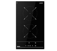 TEKA TZC 32000 TTC - Vitro modulaire 2 zones Eco, 30 cm de large, verre avec lunette avant, contrôle tactile avec programmateur, puissance maximale 1 200 W, poignée facile et rapide, couleur noire