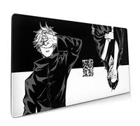 Tekaymod - Tapis de souris antidérapant pour bureau, ordinateur, professionnel (15,7 × 35,4 pouces) - Tissu noir - 400 mm x 900 mm x 3 mm