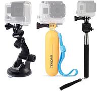 TEKCAM 3 en 1 Perche Selfie Flottante Étanche Support Ventouse Compatible avec GoPro Hero 13 12 11 10 AKASO EK7000 DJI OSMO Apexcam WOLFANG Caméra d’Action