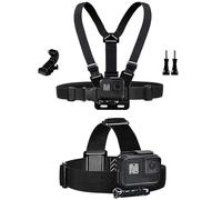 TEKCAM Harnais Poitrine Fixation Bandeau Compatible avec GoPro AKASO
