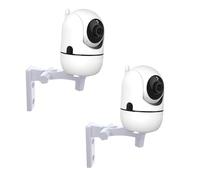 TEKCAM Lot de 2 supports de moniteur pour bébé compatibles avec HelloBaby HB65/HB40/HB6550/HB666/HB6339/HB6550 Pro, support mural réglable pour la plupart des caméras de surveillance de bébé de 6,35