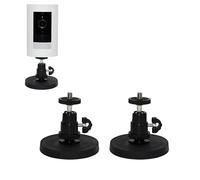 TEKCAM Lot de 2 Supports muraux magnétiques compatibles avec Ring Stick Up Cam/Pro/Ring Outdoor Camera Plus/Eufy/Arlo, Support magnétique avec vis 1/4, sans perçage - Noir