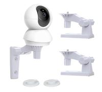TEKCAM Support Caméra Mural Réglable d'angle Compatible avec Tp-Link Tapo C200/C210/C220/Tc70/C220, Kasa Ec70/Kc410s Caméra Surveillance, Support Plafond pour Caméra Intérieure, 2 Pièces