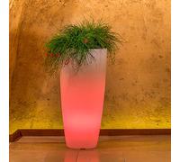 TEKCNOPLAST STYLO ROUND BRIGHT - Ø 33 cm. - H 70 cm. Lumière rouge