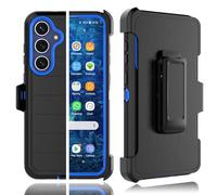 Tekcoo Coque pour Samsung Galaxy S25 FE | S25 Fan Edition 5G | SM-S731 [Protection d'écran intégrée] Clip ceinture de verrouillage [Qualité militaire testée contre les chutes de 3,7 m] Housse