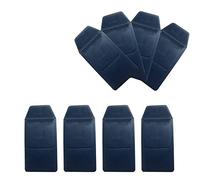 Tekeft 8 pcs Bleu marine simili Buffalo Texture Poche, film de protection pour stylet fuites, hôpital pour l'école bureau bleu marine