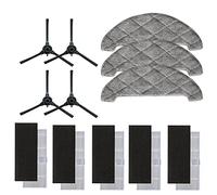 TeKeHom Kit d'accessoires pour Ultenic D5/D5s 4 brosses latérales (2 paires) + 5 filtres HEPA + 3 chiffons aspirateur robotique