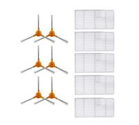 TeKeHom Lot de 5 filtres HEPA et 6 brosses latérales de rechange pour aspirateur Proscenic 830t
