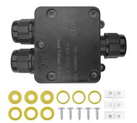 Tekenewbse Boite de Derivation Etanche Exterieur IP68, Connecteur Etanche, Connecteur Étanche à 3 Voies pour Câble Ø 5-15 mm Diamètre, Boîte Dérivation Étanche Extérieur pour Jardin Câble Souterrain