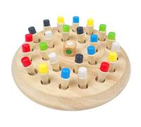 Tekenewbse Jeux de Société Enfant Plus 3 Ans, Matériaux de Qualité, Jeux de Mémoire en Bois, Jouets Éducatifs Méliorent la Mémoire et la Cognition des Couleurs Jeu Echec Bois