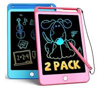 TEKFUN 2 Lot Tablette D'éCriture LCD Pour Enfants,8,5 Pouces Tablette Dessin de Cadeaux RéUtilisables,Jouets éDucatifs Pour Enfants Cadeau D'Anniversaire pour GarçOns Filles 3 4 5 6 7 8 ans
