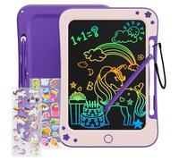 TEKFUN Tablette Dessin Enfant Jouets Enfant 3 4 5 6 7 Ans Garçon Fille,Tablette d'écriture LCD 8,5 Pouces Ardoise Magique,éducatifs Jouet Cadeaux d'anniversaire de Noël pour Enfants (Violet)
