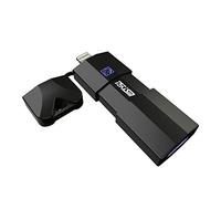 TEKISM MFi Clé USB haute vitesse de stockage externe pour iPhone, iPad, iPod, PC 128 Go certifiée MFi