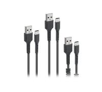 SBS TEKITMICRO3IN1K câble USB USB 2.0 0,5 m USB A Micro-USB B Noir