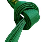 TEKKA BUDO Ceinture d'arts martiaux - Vert - Longueur : 330 cm - Largeur : 4 cm - Karaté, Judo, Taekwondo, Jujutsu, Kickboxing, Ninjutsu, Sangle verte