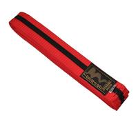 TEKKA BUDO Ceinture pour sports de combat avec bande centrale Rouge/noir 280 cm Bicolore Ceinture de Budo, Karaté, Judo, Taekwondo, Ju-Jutsu