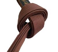 TEKKA BUDO Ceinture pour sports de combat - Marron - Longueur : 300 cm - Largeur : 4 cm - Pour karaté, judo, taekwondo, jujutsu, kickboxing, ninjutsu, sangle marron