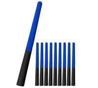 TEKKA BUDO Escrima Safety Lot de 10 bâtons d'entraînement avec housse en mousse Bleu/noir 61 cm