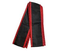 TEKKA BUDO Kung-Fu Écharpe en coton noir et rouge 300 cm, 10 cm de large - Ceinture Wushu