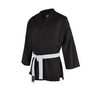 TEKKA BUDO Veste de karaté standard noire - 227 g - Pour arts martiaux - Karaté Ninjutsu Freestyle - Taille 140 à 200