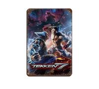 Tekken 7 Game 5 Plaque en métal vintage pour pub, club, café, bar, maison, décoration murale rétro 20 x 30 cm
