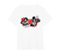 【Tekken】 Tekken 036 T-Shirt, Femme Grandes Tailles, Blanc, 5X