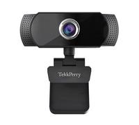 TekkPerry Webcam 1080p avec microphone, champ de vision réglable, zoom, contrôle logiciel et mise au point manuelle, caméra Web USB HD pour conférence, zoom, Skype, équipes, appels vidéo