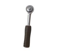 TEKLiNe Clé à cliquet réversible 1/4 24 dents en acier chromé, tournevis à cliquet poignée ergonomique clé à douille professionnelle pour serrage et réparations