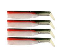 Teknik-Leurre Méné Noir Souple En Silicone Avec Tête Plombée,Appât Élidéal Pour La Pêche Au Bar Ou Au Brochet,70/90/110mm - Type 4pcs Body-Head 5g-Body 7cm #C