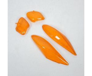 Teknix Cabochon de clignotant compatible avec scooter MBK 50 Rocket 1999 à 2009
