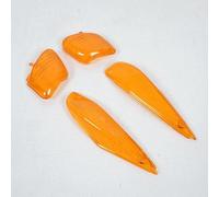 Teknix Cabochon de clignotant compatible avec scooter MBK 50 Rocket Après 1999 AV+AR orange