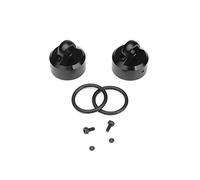 TEKNO RC LLC Bouchons amortisseurs 7075, émulsion, ventilés, standard, noir anodisé (2), TKR8702