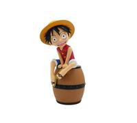 TEKNOFUN - Figurine Lumineuse Luffy sur Tonneau 24 cm - Licence Officielle One Piece - Éclairage LED Fixe ou Progressif - Capteur Tactile ON/OFF - Alimentation USB-C ou 3 Piles AAA - 811636