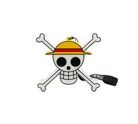 TEKNOFUN - Figurine Lumineuse Skull One Piece 9 cm - Licence Officielle - Éclairage LED Fixe ou Progressif - Dragonne Incluse - Fonctionne avec 1 Pile CR2032 (Incluse) - 811640