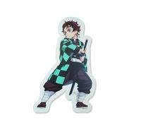 TEKNOFUN - Licence Demon Slayer - Neon Mural LED TANJIRO 40 CM - Décoration Lumineuse - USB-C (câble Inclus) - Livré avec 2 Supports - Blanc, Marron, Vert, Noir - pour Enfants - 811750