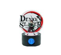 Teknofun - - Licence Officiel Demon Slayer - Réveil Lumineux TANJIRO 20 cm - 2 Modes d'éclairage - Fonctionne avec 3 x AAA/Câble USB (Inclus) - pour Les Enfants dès 6 Ans - 811755