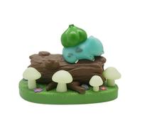 TEKNOFUN - Licence Officiel Pokemon - POKEMON scène lumineuse Bulbizarre Figurine Lumineuse - USB-C - 811417, Vert -Marron-blanc-