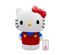 Teknofun - License Hello Kitty - Figurine Lumineuse Hello Kitty 40 Cm - Sans Fil - Décore et Illumine - 2 Modes d'Eclairage - Câble USB inclus - Rouge et Blanc - Pour Enfants, Collectionneurs - 811110