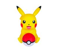 TEKNOFUN - License Officiel Pokemon - Figurine Lumineuse Pikachu Poké Ball - Enceinte sans Fil - LED - 2 Modes d'éclairage - USB/microUSB (câble fourni) - AUX Jack 3.5 mm - 811382