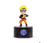 Teknofun Réveil numérique Licence Naruto Shippuden 18 cm – Noir/Orange/Jaune/Bleu – USB/3×AAA