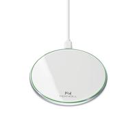 Teknoll - Chargeur sans Fil 15W, Base de Charge Rapide avec Indicateur LED Circulaire, Câble USB-C 160cm Inclus, Compatible avec Smartphones sans Fil, Design Ultra-Fin et Sécurisé