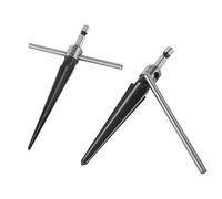 Tekrill, jeu de 2 alésoirs coniques à poignée en T 3-13 mm et 5-16 mm, outil d'alésage à chanfrein à 6 cannelures pour le travail du bois de guitare TS/ZDJD-01 (tête hexagonale)