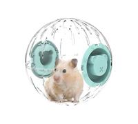 Teksome Balle de course pour hamster, sûre et stable pour soulager le stress, roue spacieuse transparente pour animaux domestiques pour la maison, le salon, la cuisine