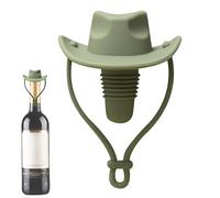 Teksome Bouchon À Vin | Bouchon de Bouteille Champagne Chapeau Cowboy Silicone | Accessoire de Cuisine Décoratif pour Préservation des Boissons | Pour Réception Barbecue Noces Maison Bar Domicile