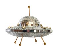Teksome Boule Disco en Forme d'OVNI,Décorations de Boule Disco aux Champignons - Boule Disco Scintillante pour la fête, décoration d'art de Salon à la Maison, Fournitures de fête de Noël Halloween
