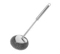 Teksome Brosse à Vaisselle en métal | Éponge en Fil d'acier Inoxydable avec poignée | Boule de Nettoyage en Fil de Fer, tampons à récurer pour Lave-Vaisselle, Bols, casseroles, poêles
