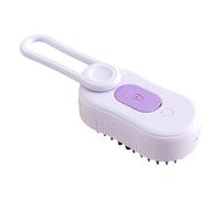 Teksome Brosse à vapeur pour animal domestique - Rechargeable par USB | Brosse de toilettage autonettoyante pour animal domestique - Peigne d'épilation pour enlever et enlever les poils morts