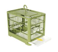 Teksome Cage d'oiseaux Larges, Cage pour Les Oiseaux | Nid de Perruche avec Plateau de Retrait Facile-nettoyant | Cage d'oiseaux pliants et Respirants pour Les tourtereaux
